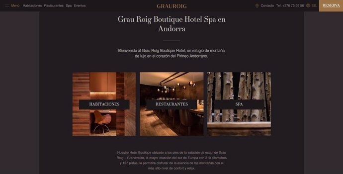 COMUNICADO: Hotel Grau Roig, hotel a pie de pista en Andorra, inaugura su mejor 