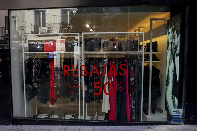 Escaparate de una tienda de moda de Madrid