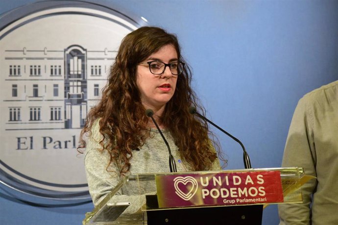 La portavoz adjunta de Unidas Podemos en el Parlament, Esperana Sans.