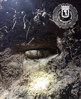 Proyectil de la Guerra Civil encontrado en el Parque Forestal de Vicálvaro