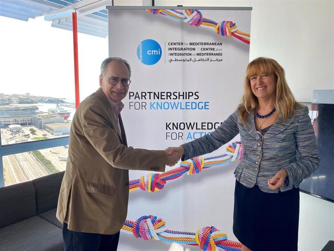 Alberto Moreno Humet, Cónsul General De España En Marsella, Y Blanca Moreno-Dodson, Gerente Del CMI