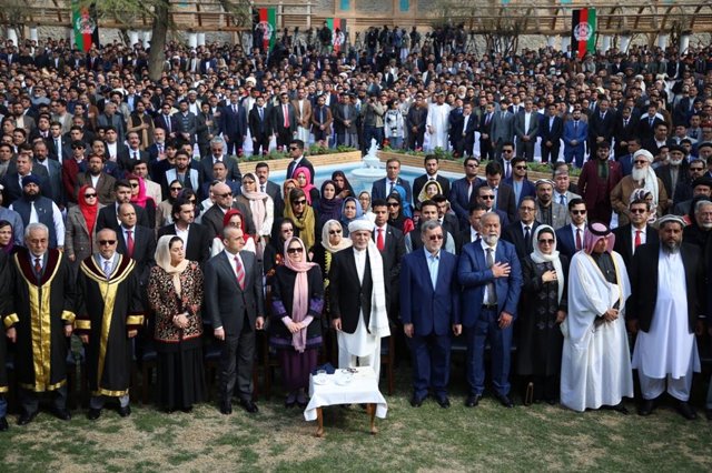Presa de possessió d'Ashraf Ghani al palau presidencial de Kabul