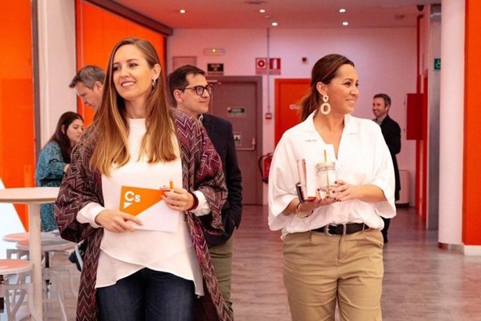 La portavoz de la Gestora de Ciudadanos, Melisa Rodríguez, en la sede del partido.