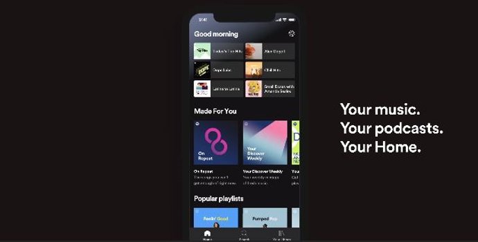 Spotify lanza una nueva pantalla de inicio personalizada para los usuarios