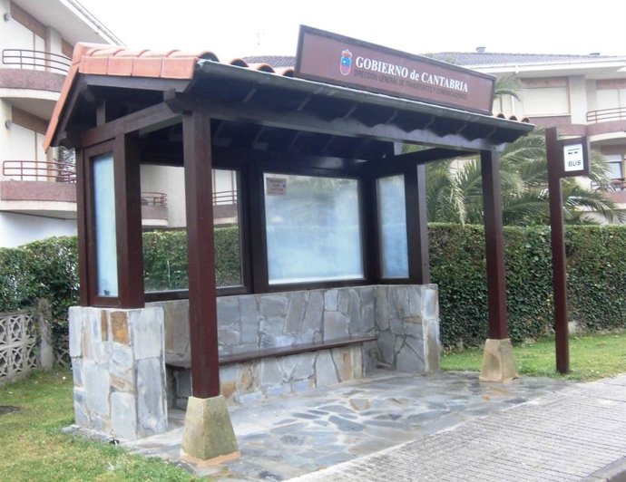 Parada de autobús en Cantabria