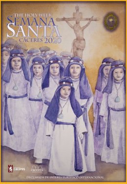 Cartel oficial de la Semana Santa de Cáceres 2020