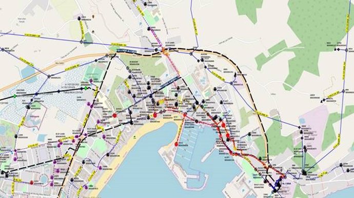 Mapa de las actuaciones previstas.