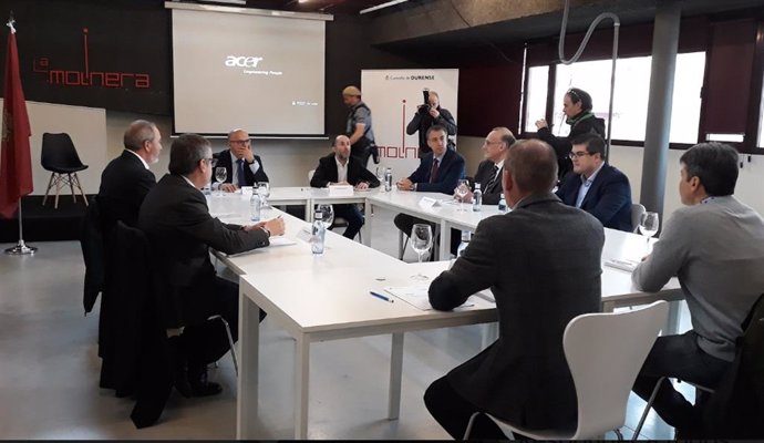 Reunión en Ourense sobre el centro de inteligencia artificial.