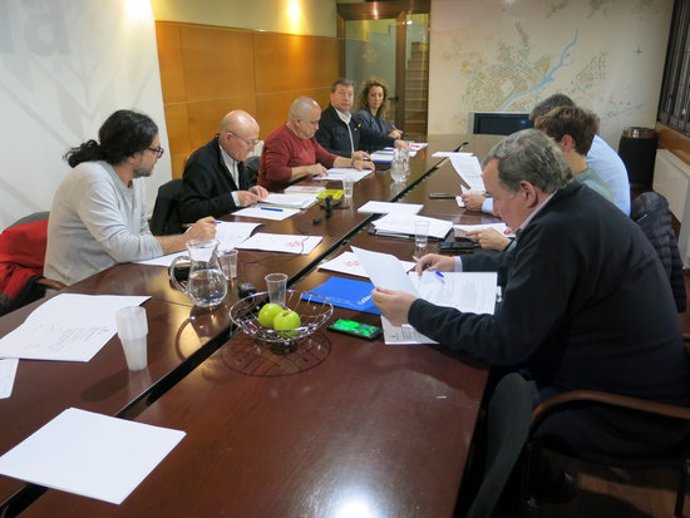 Pla obert de la reunió de la comissió especial de l'1-O de l'Ajuntament de Lleida, el 10 de mar del 2020. (Horitzontal)