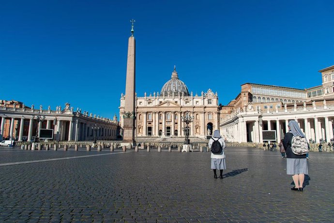 March 10, 2020 - Vatican: St. Peter's Square where access is limited in accordance with new government provisions to limit Coronavirus propagation. Today, Italy entered its first day of a nationwide lockdown. Massimiliano Migliorato/CPP/Contacto)