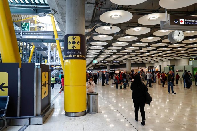 Punto de encuentro en el aeropuerto Adolfo Suárez Madrid-Barajas. 