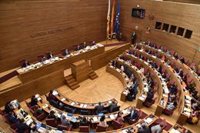 Les Corts Valencianes suspenden el pleno por la ausencia de los diputados de Vox