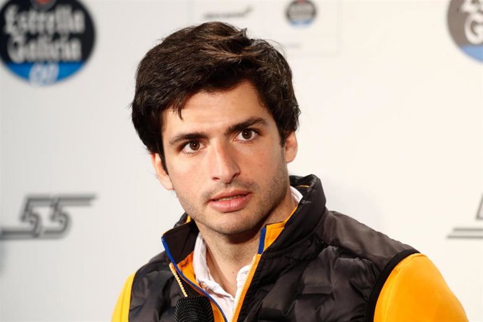 Carlos Sainz, en un evento de Estrella Galicia 0,0