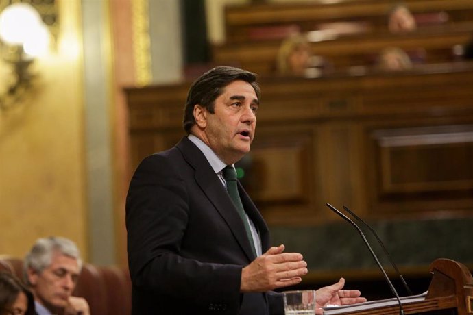 El diputado del Partido Popular en el Congreso José Ignacio Echániz, durante una intervención en el Congreso