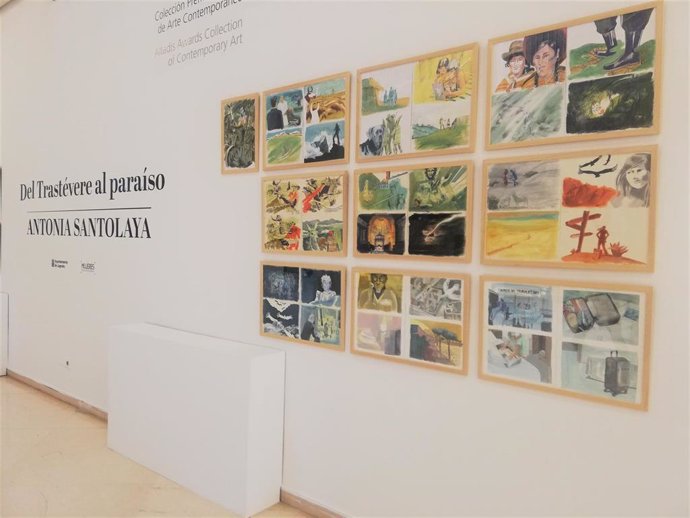 La artista riojana Antonia Santolaya muestra su obra Del Trastévere al paraíso en la Sala de Exposiciones del Ayuntamiento