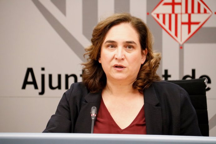 L'alcaldessa de Barcelona, Ada Colau, en roda de premsa el dia 11/03/2020 (horitzontal)