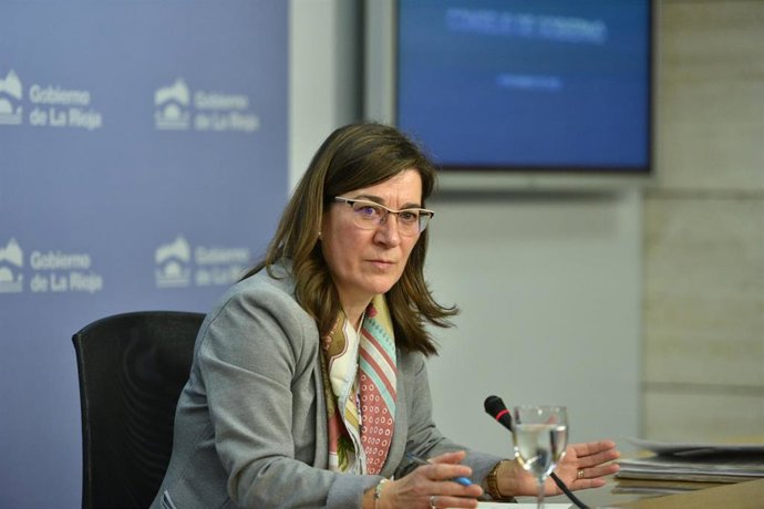 La consejera de Salud, Sara Alba, en una comparecencia de prensa