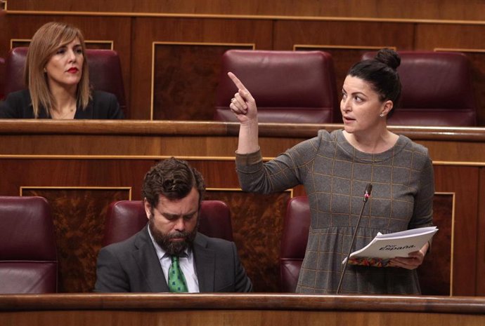 La secretaria general del grupo parlamentario de Vox en el Congreso, Macarena Olona.