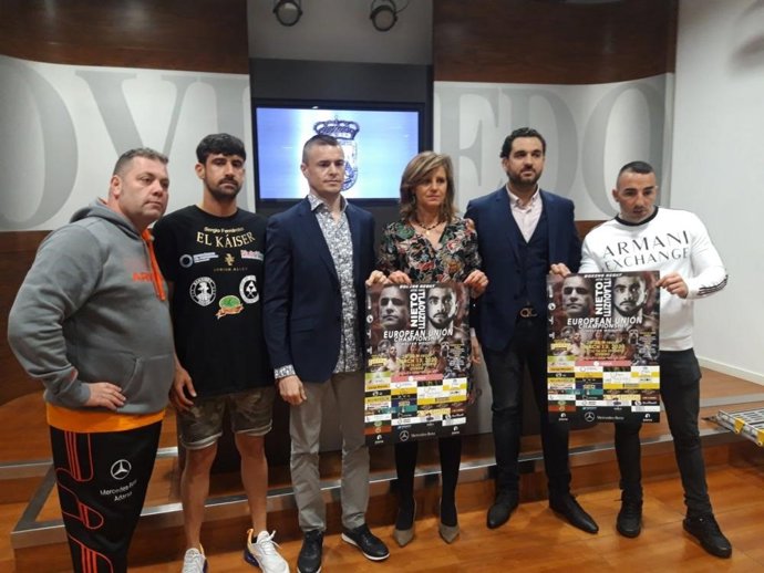 Concejala de Deportes del Ayuntamiento de Oviedo, Concepción Méndez, durante la rueda de prensa.