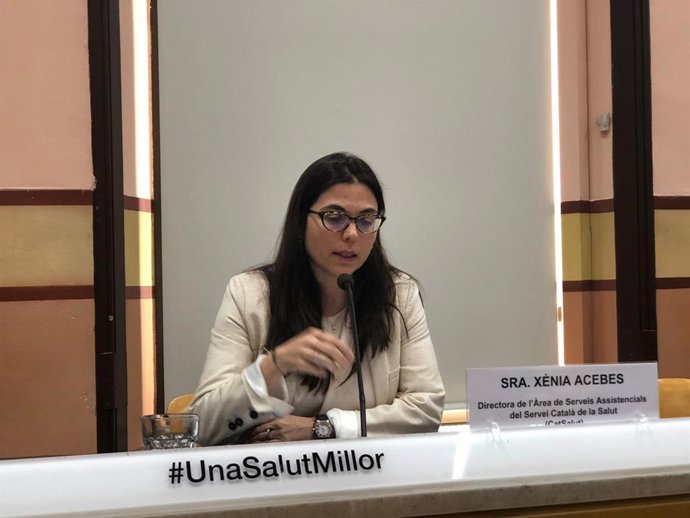 La directora de l'rea Sanitria de CatSalut, Xnia Acebes.