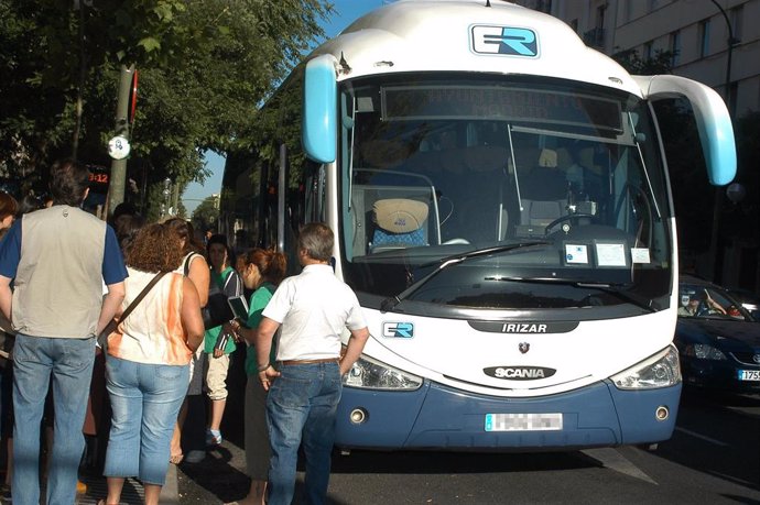 Imagen de archivo de un autobús de transporte.