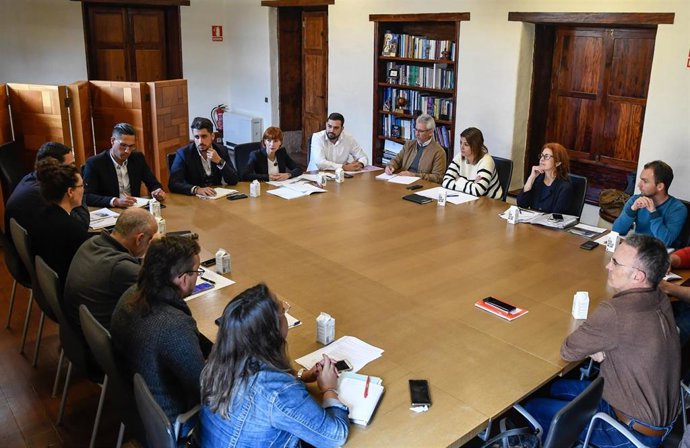 Reunión del grupo de gobierno del Ayuntamiento de La Laguna