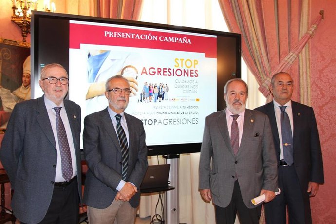 Presentación de la campaña 'Stop agresiones, cuidemos a quienes nos cuidan'