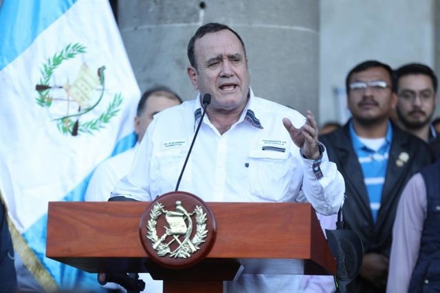 El presidente de Guatemala, Alejandro Giammattei