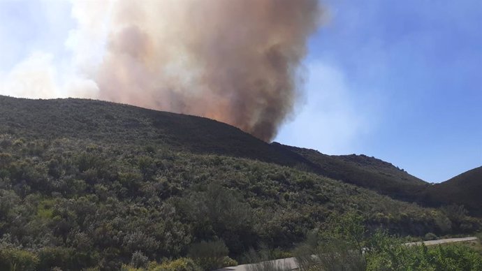 Incendio en Lubrín (Almería)