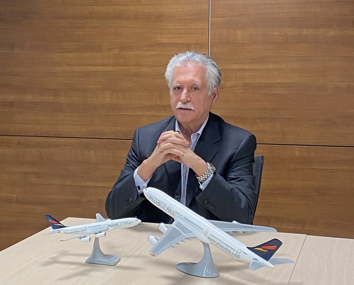 El presidente de la aerolínea española Plus Ultra Líneas Aéreas, Fernando García Manso.