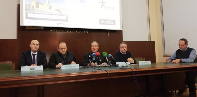 El arzobispo de Pamplona, Francisco Pérez, en la presentación de las Javieradas 2020
