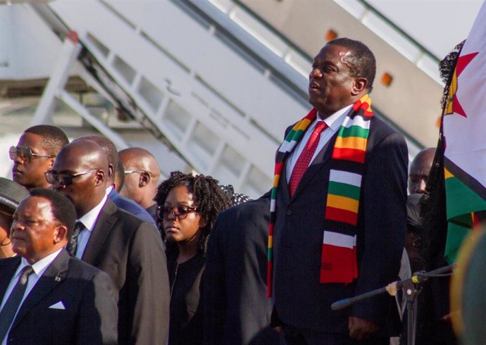 El presidente de Zimbabue, Emmerson Mnangagwa