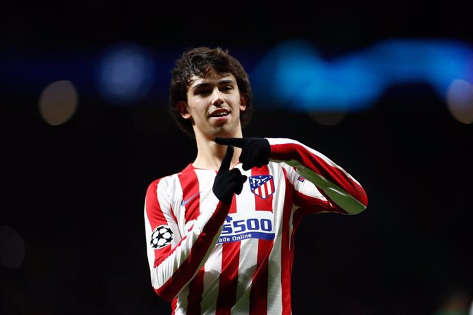 Joo Félix celebra un gol con el Atlético de Madrid.