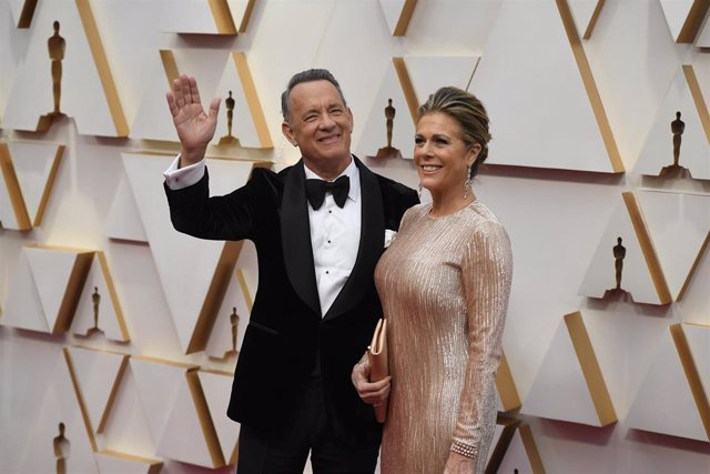 El actor estadounidense Tom Hanks y su mujer, Rita Wilson. 