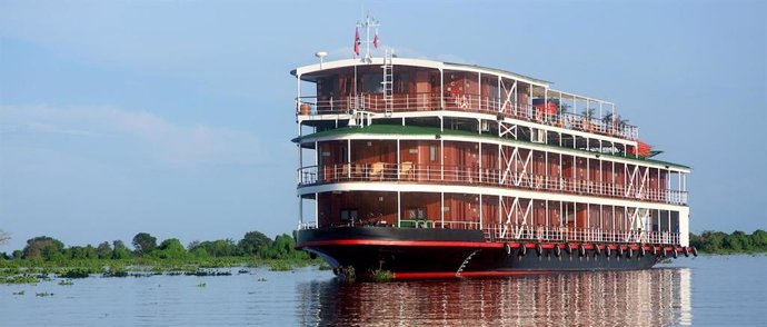 El crucero 'Viking Mekong' en el río Mekong