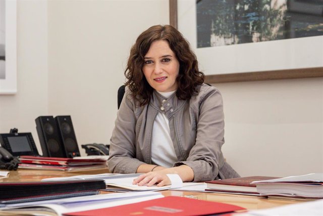 Retrato de la presidenta de la Comunidad de Madrid, Isabel Díaz Ayuso en Madrid, a 7 de diciembre de 2019.