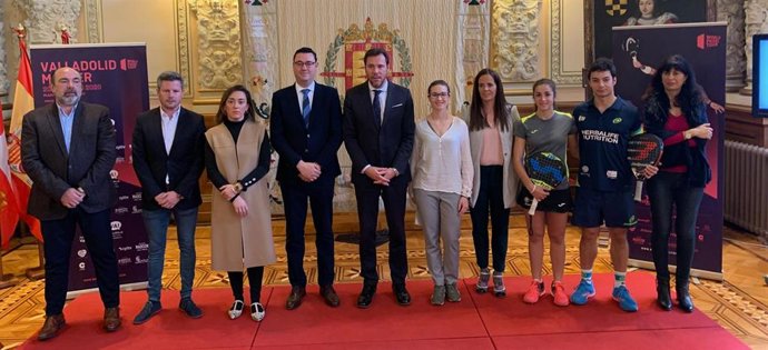 Presentación del Master del World Padel Tour en el Ayuntamiento de Valladolid.