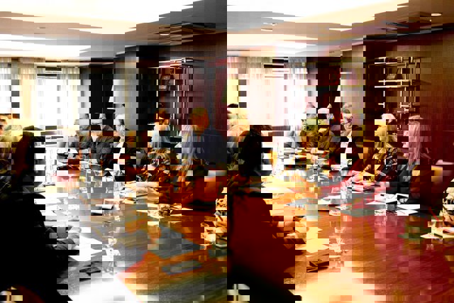 Reunión de CEIM, con CCOO y UGT