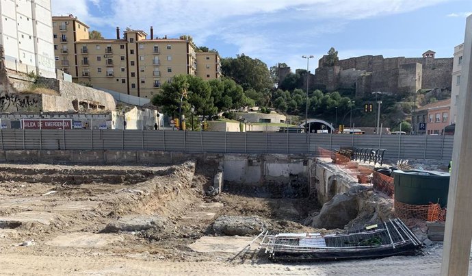 Hallazgos arqueológicos en la zona del antiguo Cine Astoria de Málaga capital