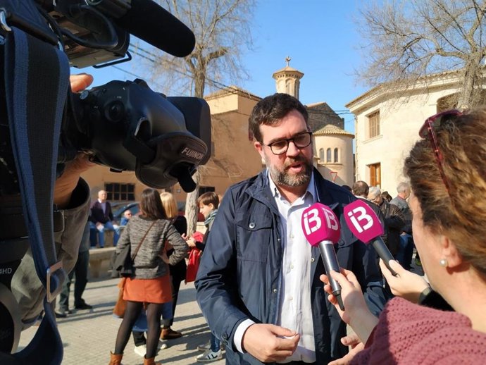 El coordinador de MÉS per Mallorca, Antoni Noguera, en declaraciones a los medios