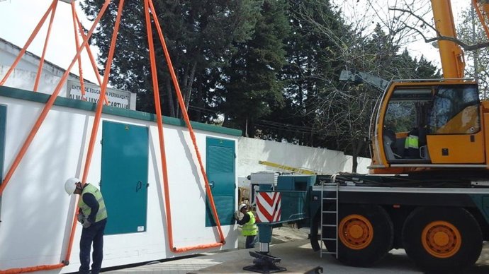 Imagen de la instalación de la caseta del centro transformador