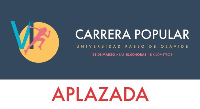 Cartel de la VI Carrera Popular ya aplazada