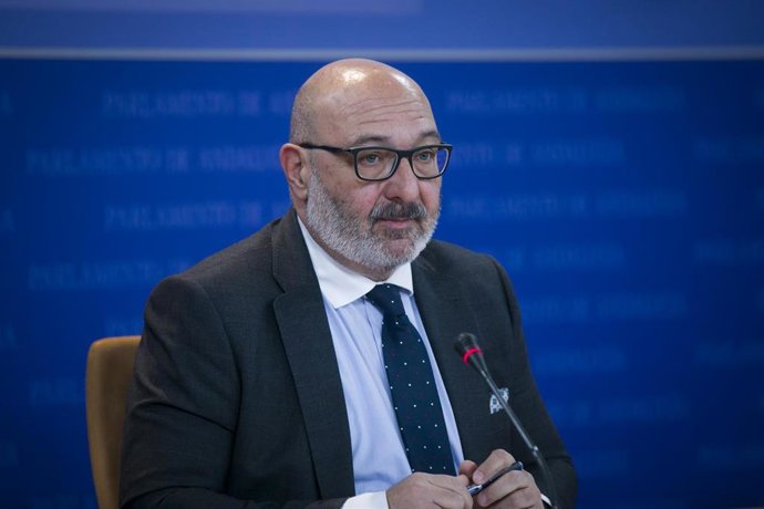 El portavoz del grupo parlamentario Vox, Alejandro Hernández