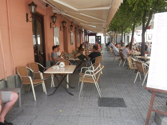 Una terraza de la plaza San Francisco