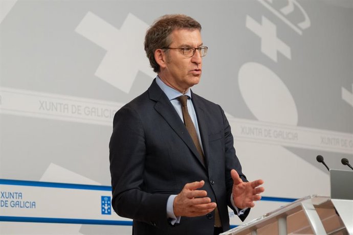 O titular do Goberno galego na rolda de prensa posterior ao Consello da Xunta