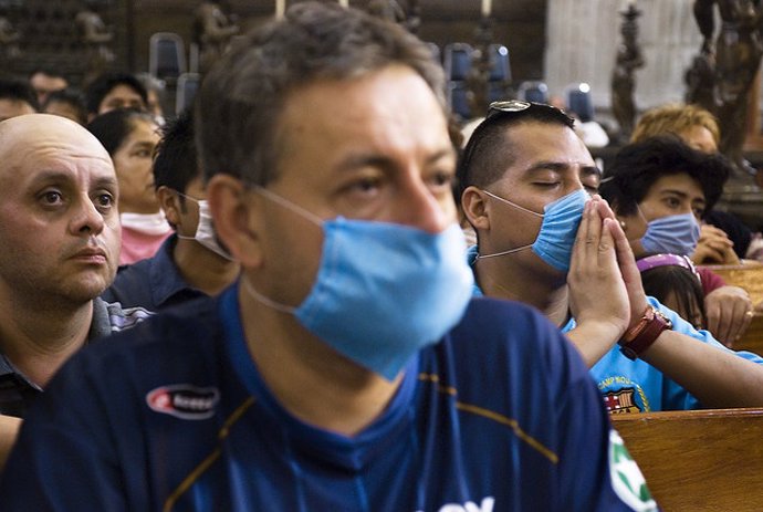 Gripe, epidemia, mascarillas