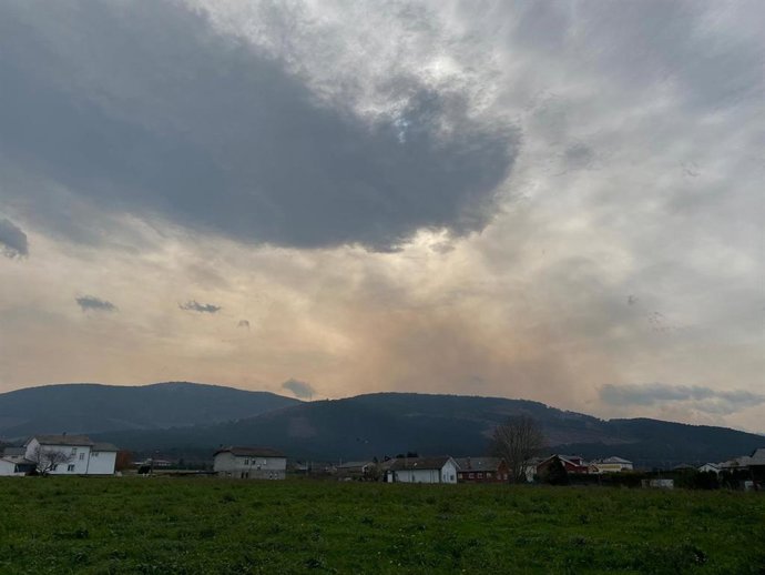 Incendio forestal en Valdés.