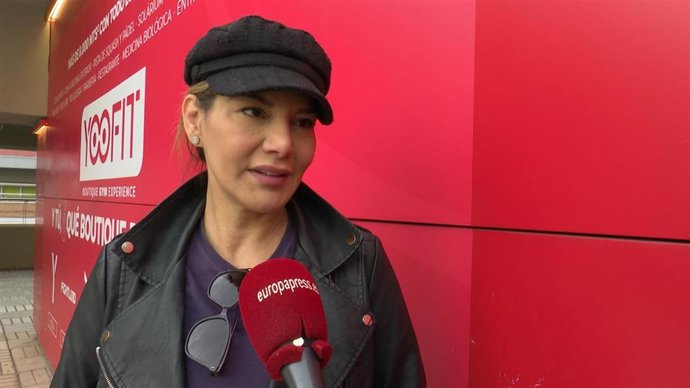 Ivonne Reyes atiende a los medios en Madrid