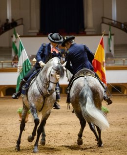 Imagen del espectáculo de la Real Escuela de Arte Ecuestre