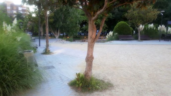 Parque Juan Pablo II, en el Bulevar.